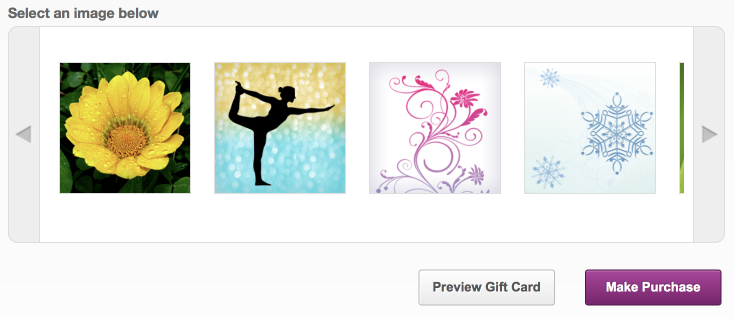 Yoga Gift Certificate image choices
